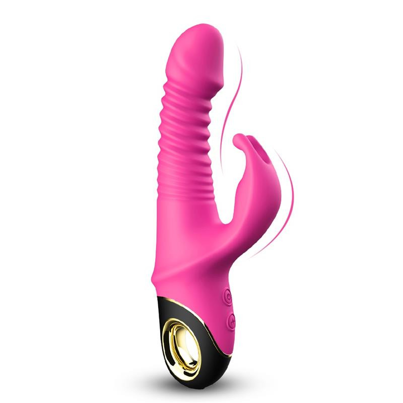 Vibrador con Thrusting y Oscilacion 360º Rosa